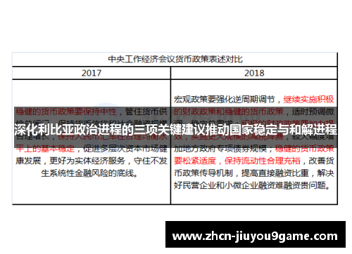 深化利比亚政治进程的三项关键建议推动国家稳定与和解进程
